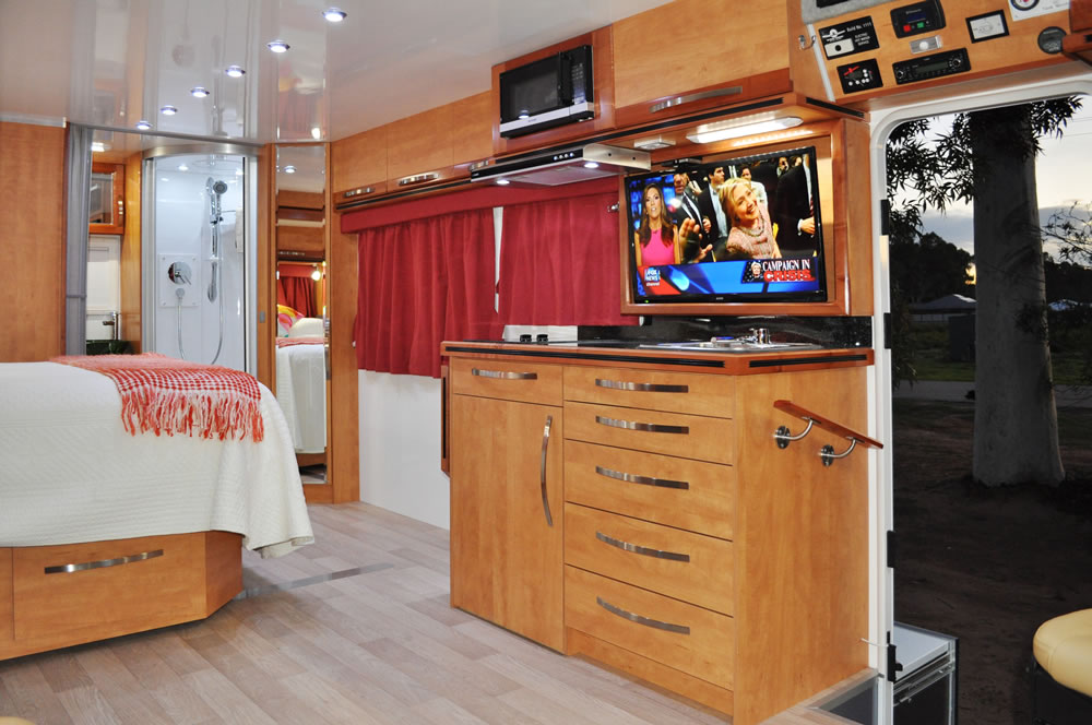 Wirraway 260 SL Motorhome Showing the slideout room